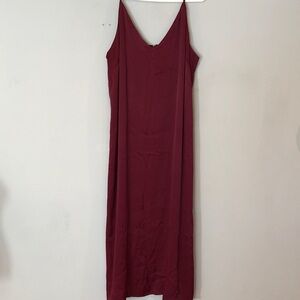 GAP Wine Sleeveless Midi Dress, 14 Tall